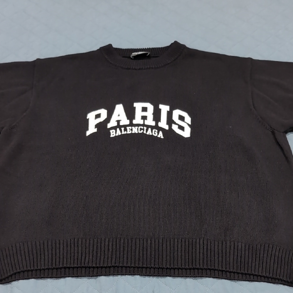 Balenciaga Knitted Paris Crewneck